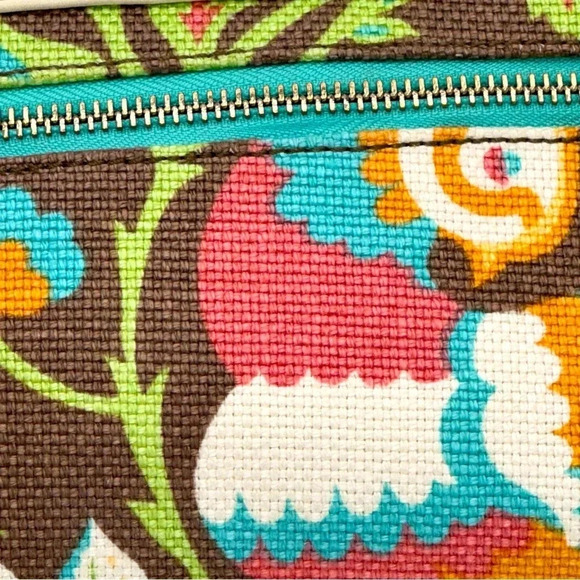 Spartina 449 Linen and leather crossbody purse adjustable strap longest at 49” - Picture 6 of 10